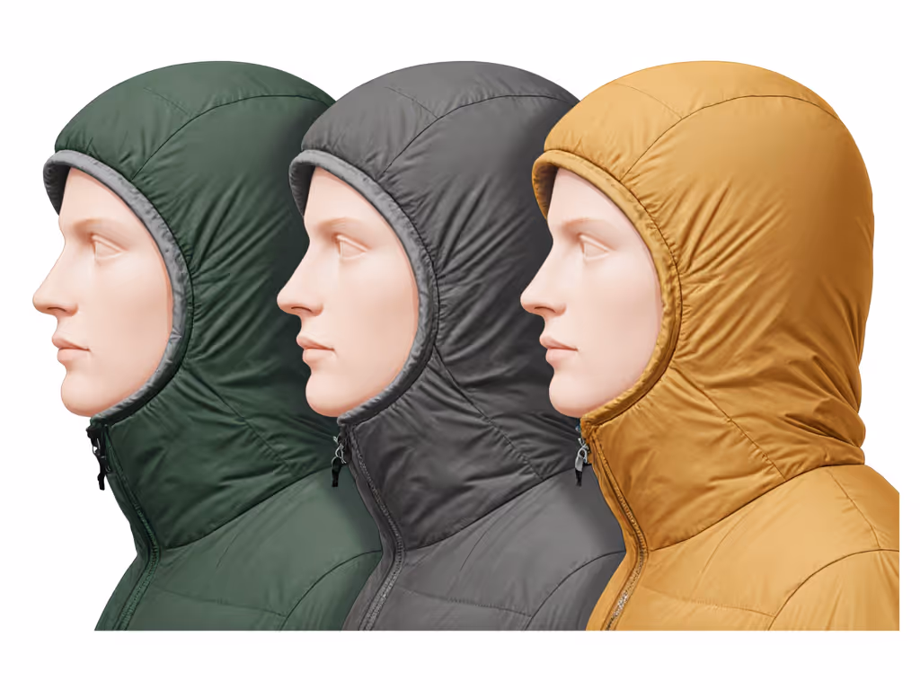 comparison_of_sleeping_bag_hood_shapes_and_draft_collars