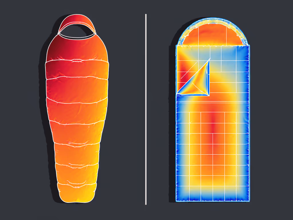 thermal_imaging_mummy_bag_versus_quilt_heat_retention