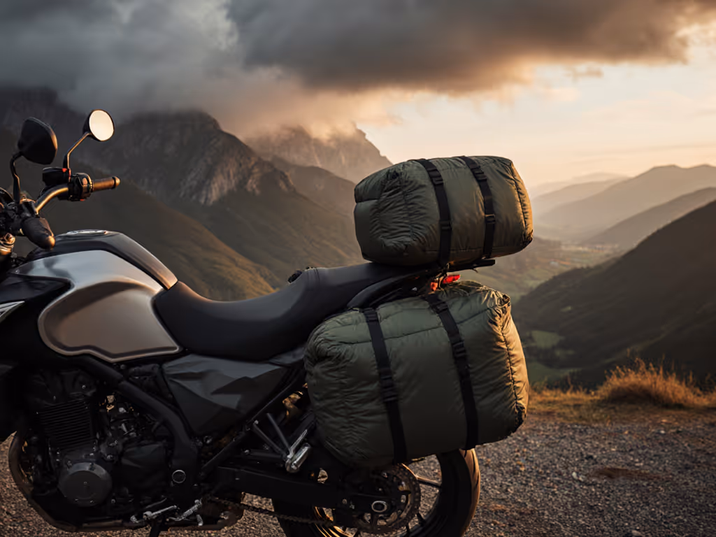 Compact Weather-Resistant Sleeping Bags for Motorcycle Camping